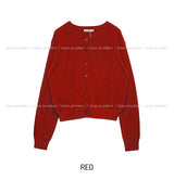 [U-BASIC/wool30%] Autumn デイリーラウンドカーディガン