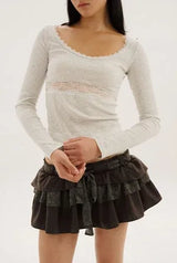 Azalea top - light gray