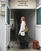 Heart denim pants