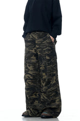 Street Camo Wrinkled Cargo Pants
