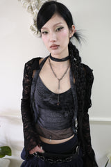 Antique oval chain necklace