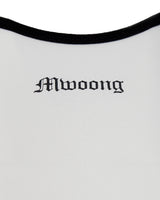 Mwoong コットンジャージースクープTシャツ(ホワイト)