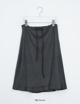 Tecto Summer Frill Banding Midi Skirt