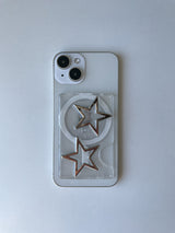 [MADE] Big Silver Star MagSafe Card Slot Card Wallet