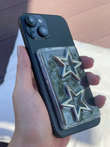 [MADE] Big Silver Star MagSafe Card Slot Card Wallet