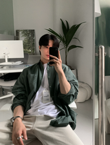 Glass Pigment Basic Cotton Shirt