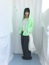フェミニンフラットネックロングTシャツ