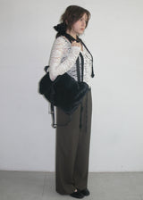 Soft Fur Backpack_Black