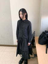 サイドタイチェックシャツ