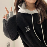 Potchell Waffle Colored Big Hoodie