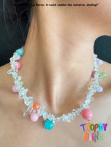 Natural Agate Ball Necklace-01