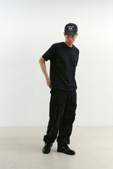 ミックスファブリックm65パンツ (Washed Black)