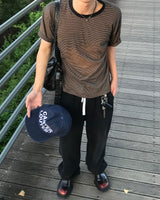 Solid Banding Wide Pants