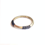 [CCNMADE] Matching Ring_Type02 (Black+Black&silver)