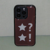 Dot Star Matcha Brown Epoxy Bumper Case 