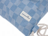 Checkerboard Gymsack - Denim blue