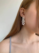 パール タッセル ピアス