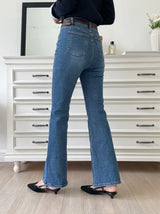 Panyu Hidden Banding Semi-Bootcut Denim Pants