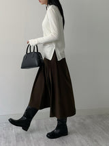 Giel Wool Pleated Skirt