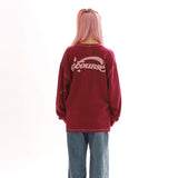 ワッフル コージー ロングスリーブ Tシャツ_ワイン