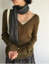 Double Ribbed Two-Way Cardigan (4color)
