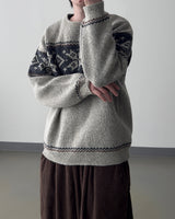 Frost nordic pattern knit