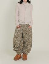 (Leopard Item)キヤヒョウ柄バルーンフィットワイドパンツ