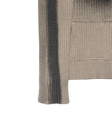 Sprayed Star Knit Hoodie(Beige)