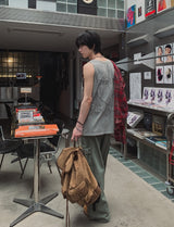 レノディアリングカラーダイングカーゴパンツ