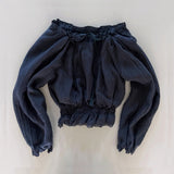 Peony Off-Shoulder Frill Summer Long Sleeve Blouse (3 colors)