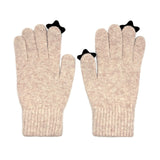 Star Wool Gloves [Oatmeal]