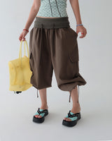 Rollup Cargo Bermuda Harem Capri Pants
