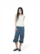 MIDI MOUNTAIN PANTS (INDIGO)