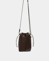 Leather mini bag BROWN