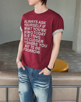 ウェルドーン レタリング カラー マッチング ショート スリーブ Tシャツ