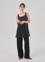 Gleam wide pants (black)