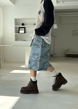CAMO HALF BERMUDA PANTS