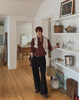 Keito Two-Tuck Wide Slacks