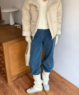 レーシングウォッシングデニムパンツ