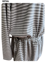 wool fleece stripe strap pumpkin dress