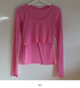 [SET] Tencel Layered T-Shirt (4 colors)