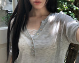 Hirem Roll-Up 7-Sleeve Knit Top