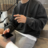  Logane Supima Cotton Pigment Overfit Incision Sweatshirt