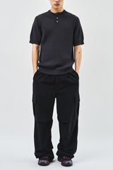 Raw Button Henleyneck Knit (5color)