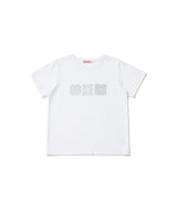 レースフラワーTシャツ - ホワイト
