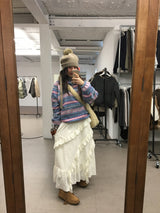 リクロシェットニットロングスカート (1color)