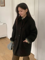 Pulky 2oz Quilted High Neck Half Coat