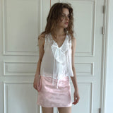 Passionate ruffle blouse (white)