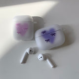 Blue - Ribbon Puff AirPods Case_matt