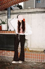 smile winter boot cut pants black
